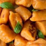 Sweet Potato Gnocchi Close Up