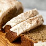 Vegan Chai Banana Bread Sliced