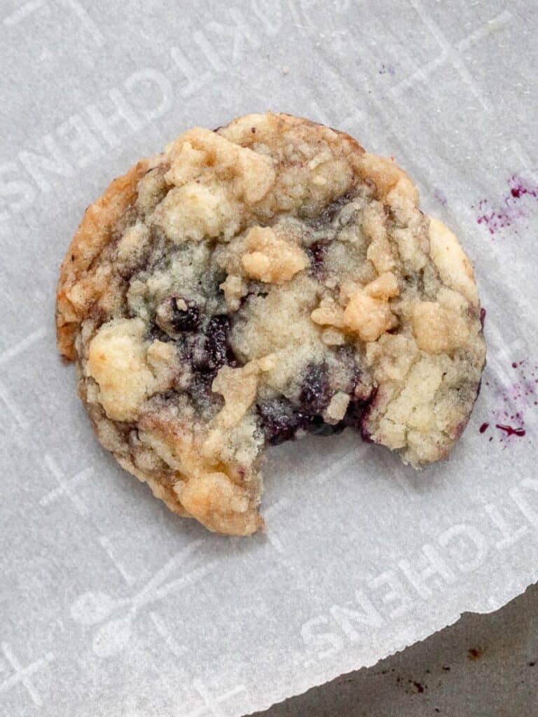 Close up of Blueberry Cookies Recipe