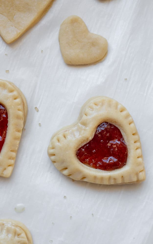 Homemade Strawberry Pop Tarts (Heart Shaped) l Nourished with Natalie