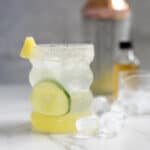 Glass of ginger mocktail