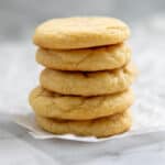 A stack of lemon cookies