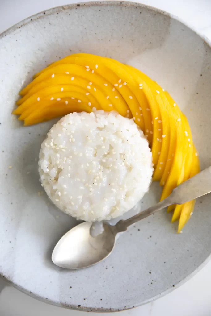 summer dessert recipe mango sticky rice