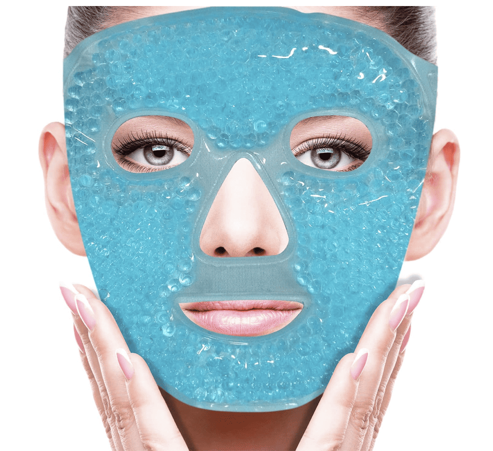 A full face cold ice face mask