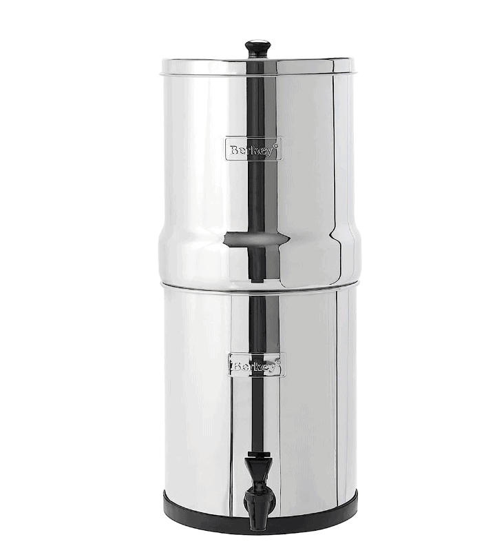 A silver berkey water filter