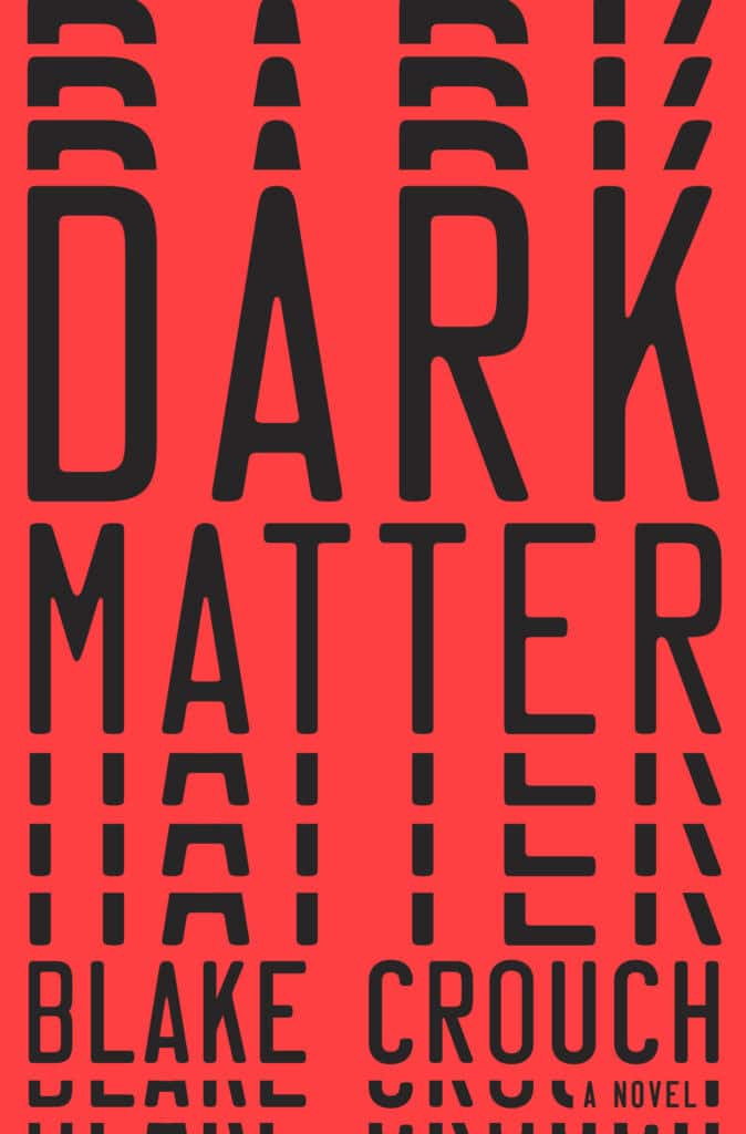 Black and red book cover for 'dark matter'