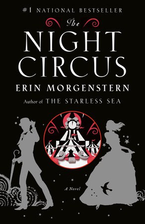 Black and red book cover for 'the night circus'